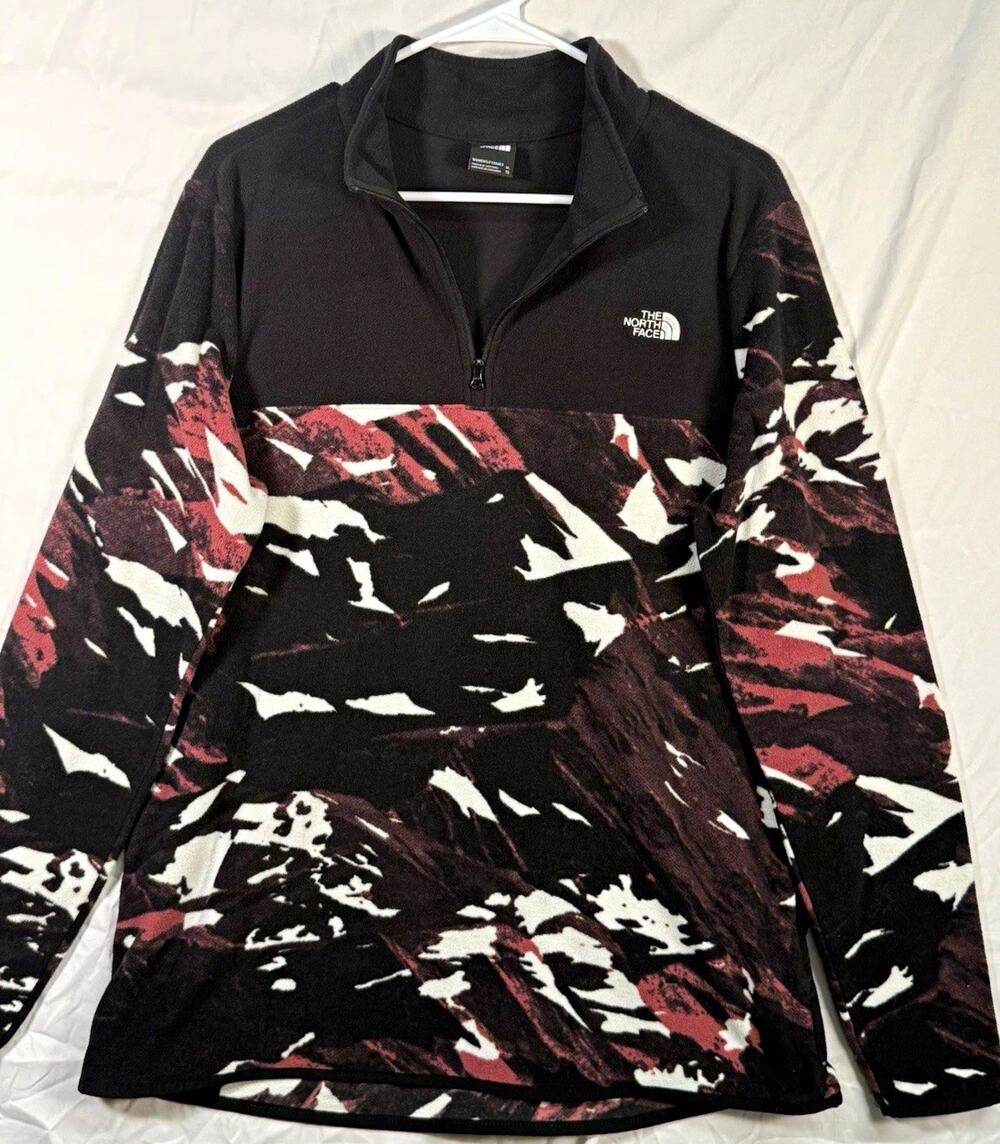 The North Face Women's XL 1/4 Zip Fleece Pullover Sweatshirt Mock Neck Logo